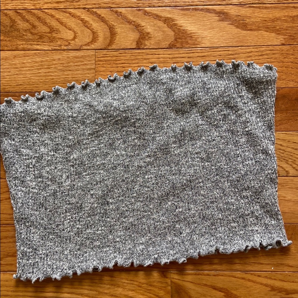 gray tube top